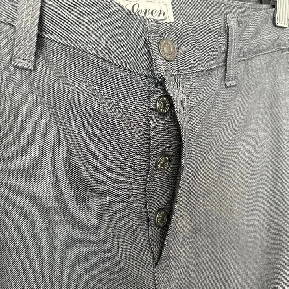 7 For All Mankind Shorts Mens 30 Grey Cargo Classic Fit Casual Preppy Summer - Picture 6 of 14